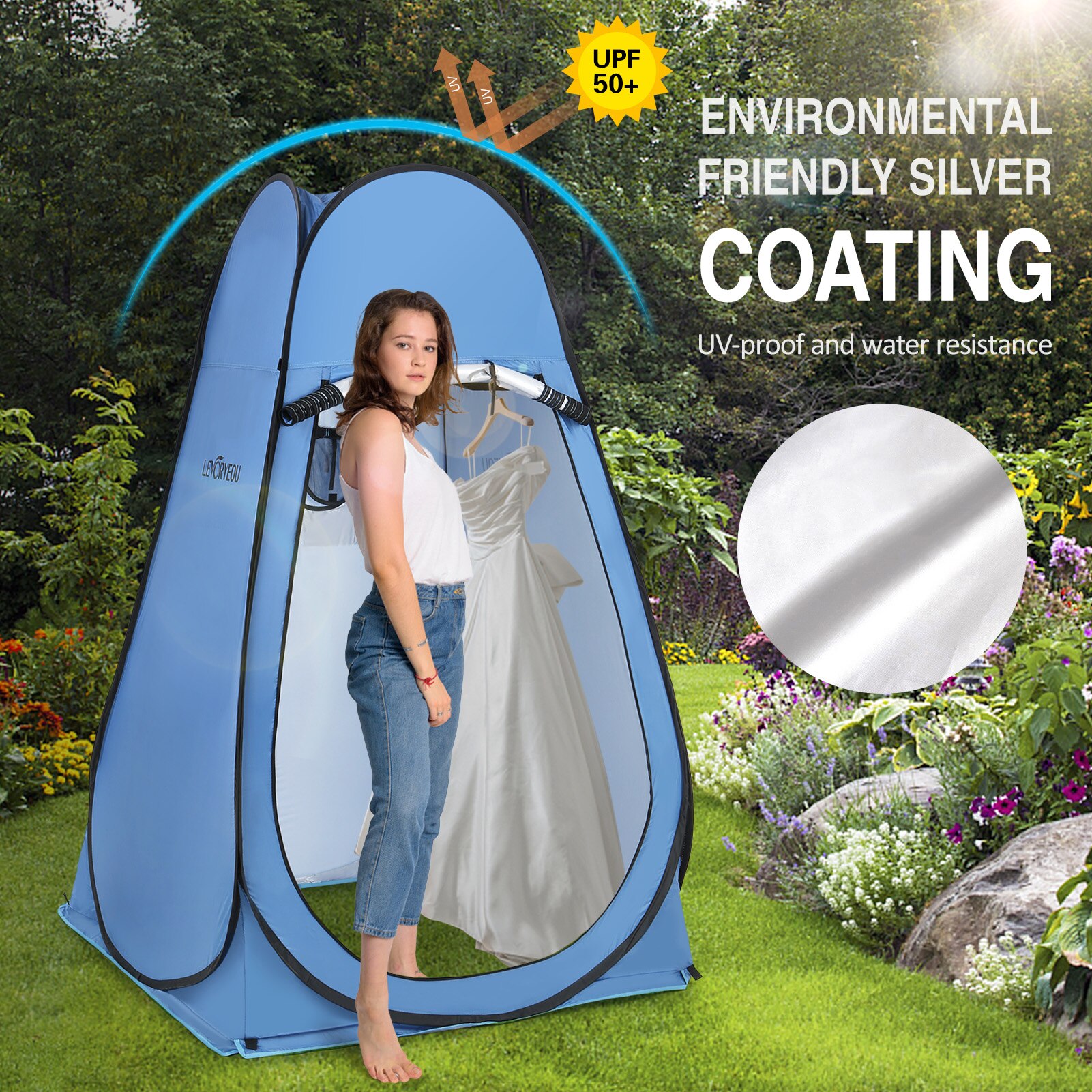 Cheap Goat Tents Pop Up Privacy Shelter Tent Portable Outdoor Camping Beach Instant Shower Toilet Changing Tent Sun Rain Shelter with Window   
